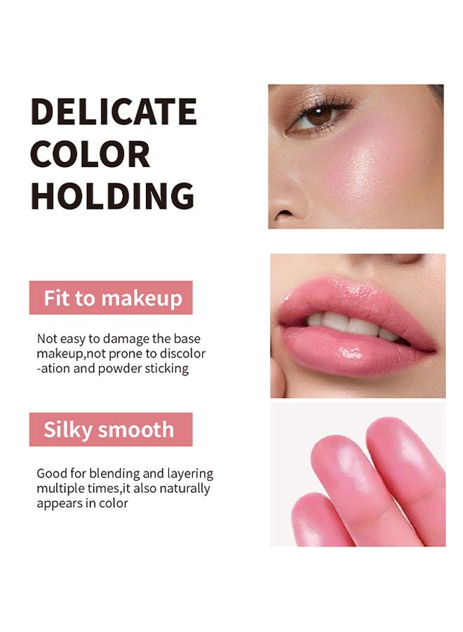 KAILINYA Temperature-adjustable lip and cheek dual-purpose cream, long-lasting eye shadow, shimmering lipstick, contouring, highlighting, color-changing blush, 6g - Image 4
